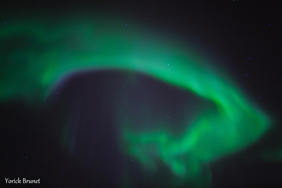 Aurores polaires sur la Norvège<br />© Yorick Brunet