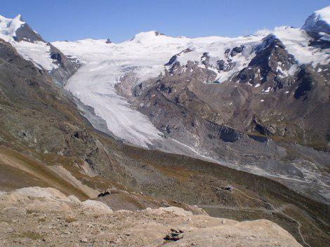 Findel Glacier, 2009<br />Picture: Domenic (hikr)
