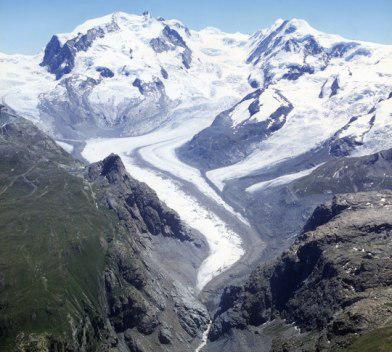 Gorner Glacier, 2004<br />Picture: M. Funk