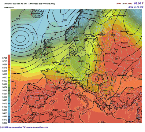 Height at 500 hPa