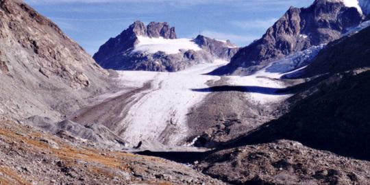 Glacier d'Otemma, 2004<br />Photo: J.-J. Chabloz