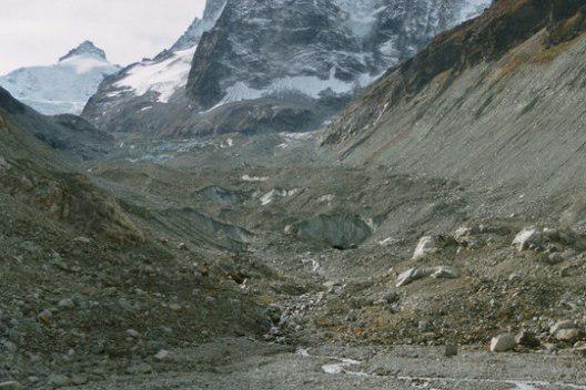 Zinal Glacier, 2004<br />Picture: St. Kappeler
