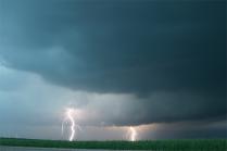 Lightnings in a supercell