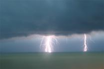 Lightnings in a supercell