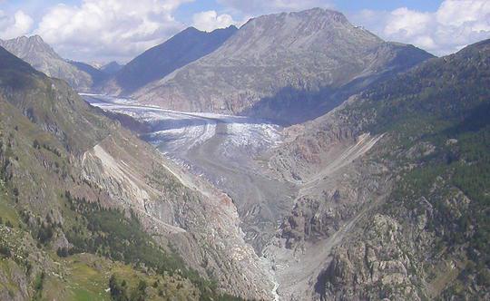 Aletsch Glacier, 2004<br />Picture: Ch. Theler