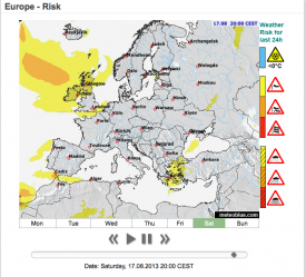 Risk map - Europe