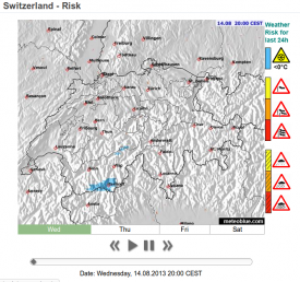 Risk map - Switzerland